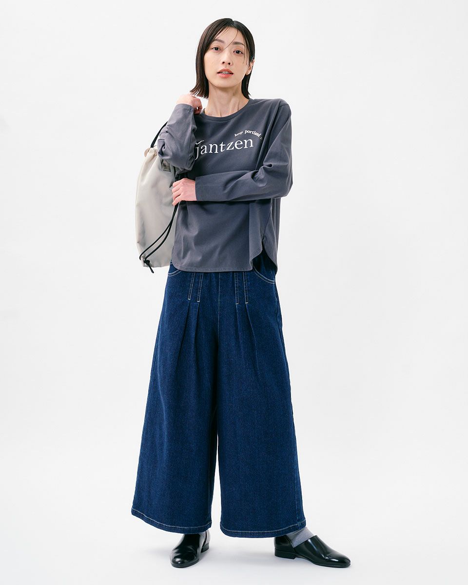 デニムキュロットパンツ | KOSUGI ONLINE SHOP